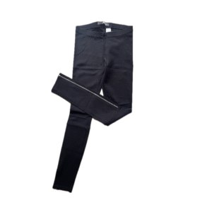 Petite Black zip trousers