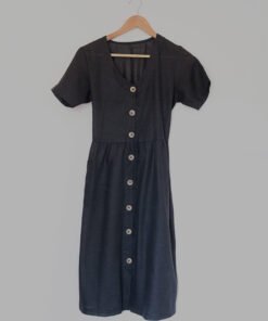 Black Linen Dress