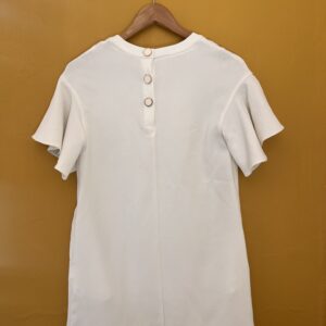 White Dress with flare sleeve
