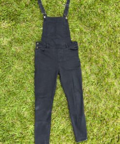 Black Stretchy Jeans Dungree