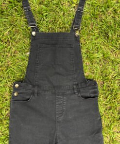 Alternative view of Black Stretchy Jeans Dungree