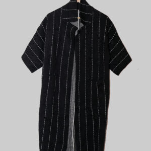 Black and White Stripe Kimono