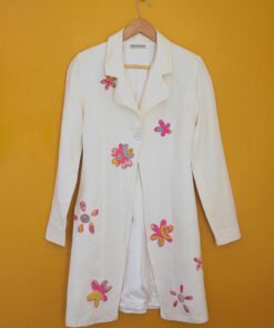 Deepa Dosaja floral overcoat