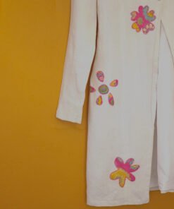 Alternative view of Deepa Dosaja floral overcoat