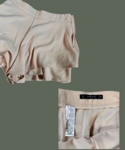Alternative view of Flared beige shorts