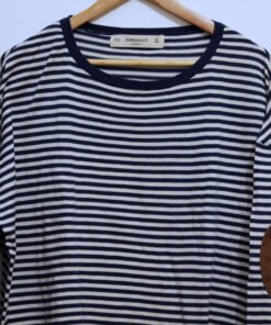 Alternative view of Blue White Striped Long Sleeve
