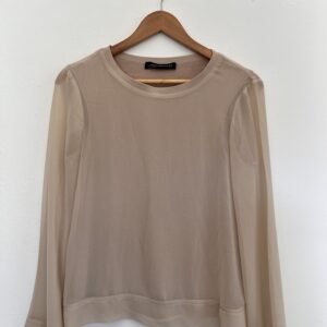 Zara Beige Fancy Long Sleeve