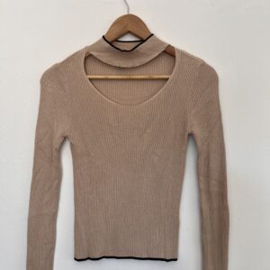 Beige Chest Gap Long Sleeve
