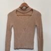Beige Chest Gap Long Sleeve