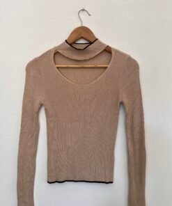 Beige Chest Gap Long Sleeve