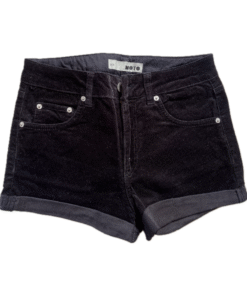 Black Cord Shorts