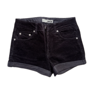Black Cord Shorts