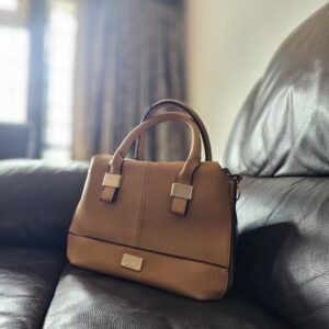 Tan handbag