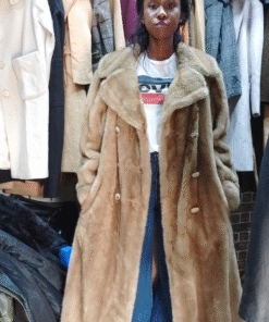 Brown fur coat