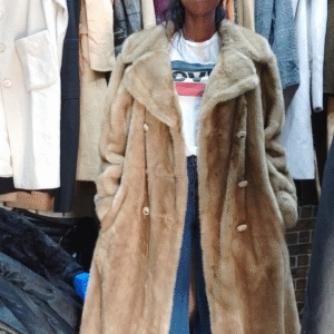 Brown fur coat