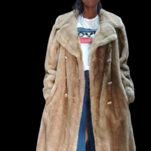 Brown fur coat