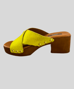 Alternative view of Leather block heels