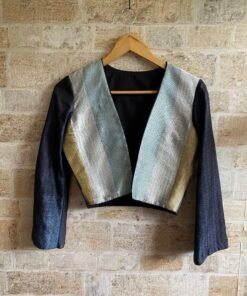 Upcycled saree crop jacket