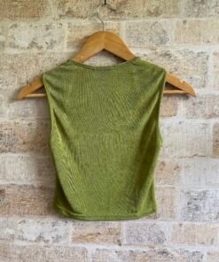 Alternative view of Green Crop Top