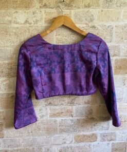 Alternative view of Upcycled Saree Crop Top