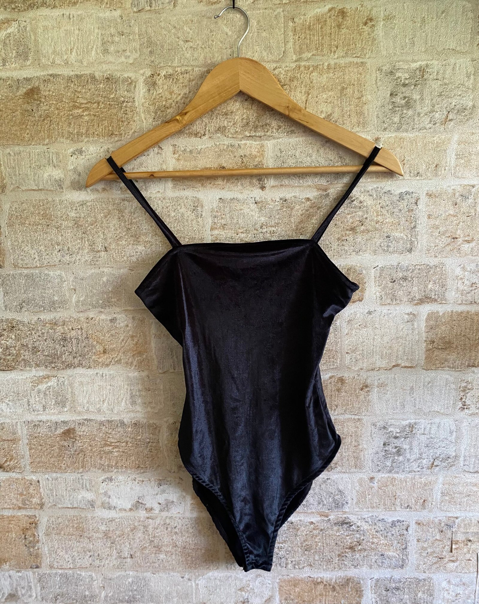 Velvet Black Bodysuit