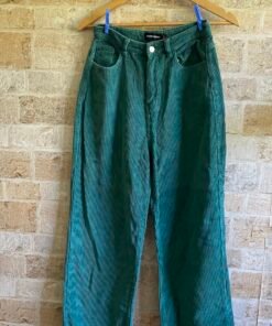 Forest green corduroy trousers