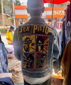 Alternative view of Reworked vintage denim jacket