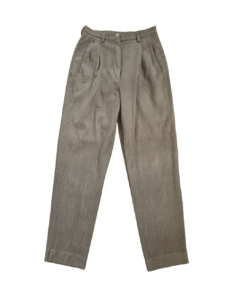 Olive Green Vintage pleat work trousers