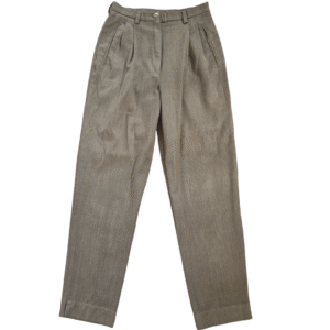 Olive Green Vintage pleat work trousers