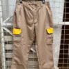 Unisex Beige Workwear Cargo Pants