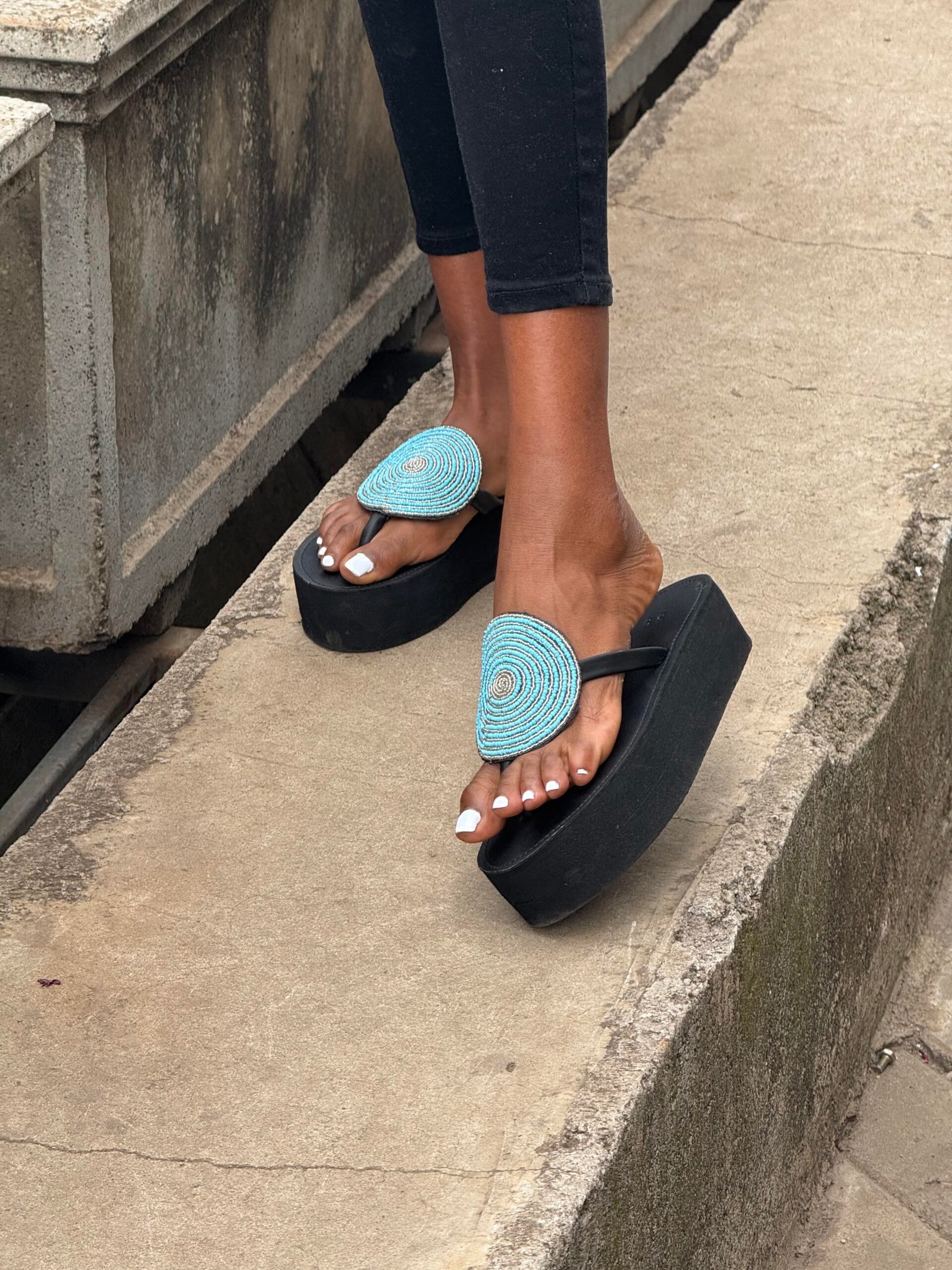 Turquoise Glow Sandals - Image 3