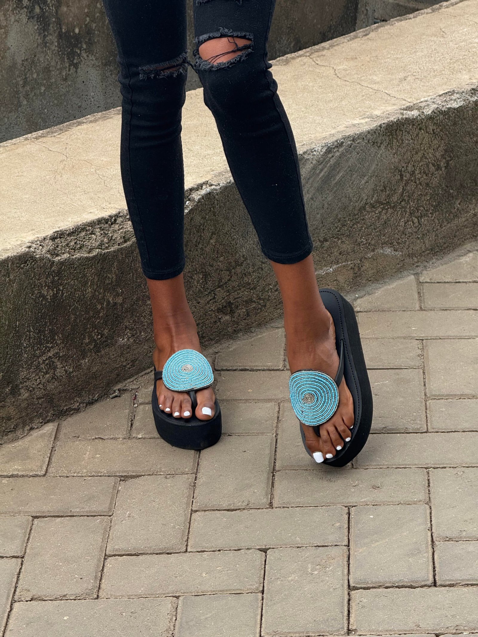 Turquoise Glow Sandals - Image 2