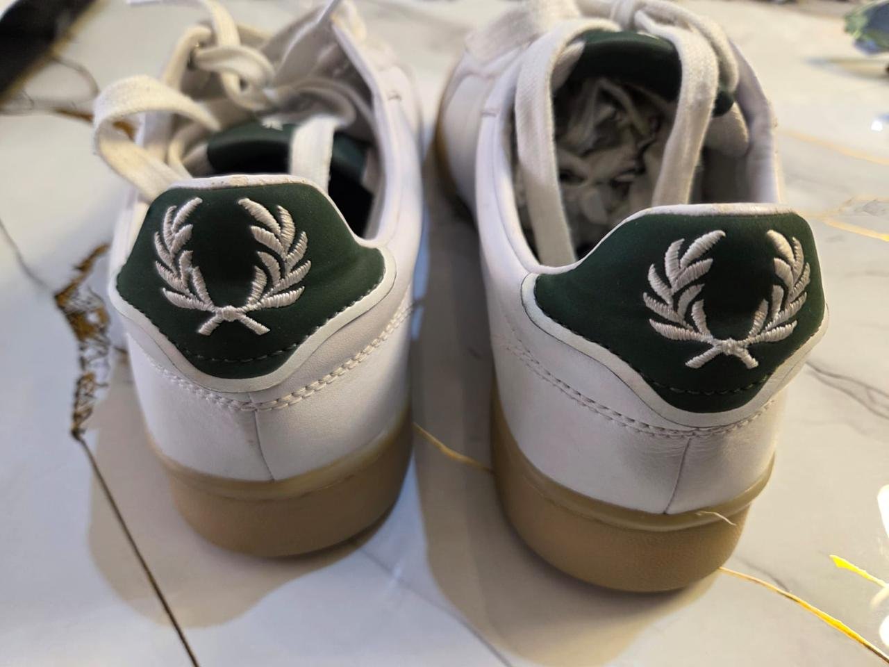 Fred Perry Green accent shoes