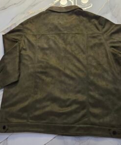 Alternative view of Forest Green Suede Jacket