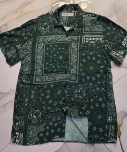 Paisley green shirt
