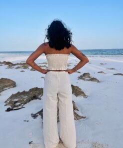 Alternative view of Off white cotton set