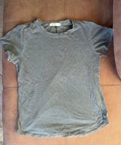 Grey crew neck T-shirt