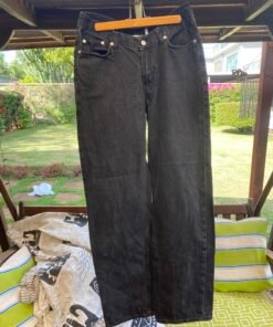 100% cotton black jeans