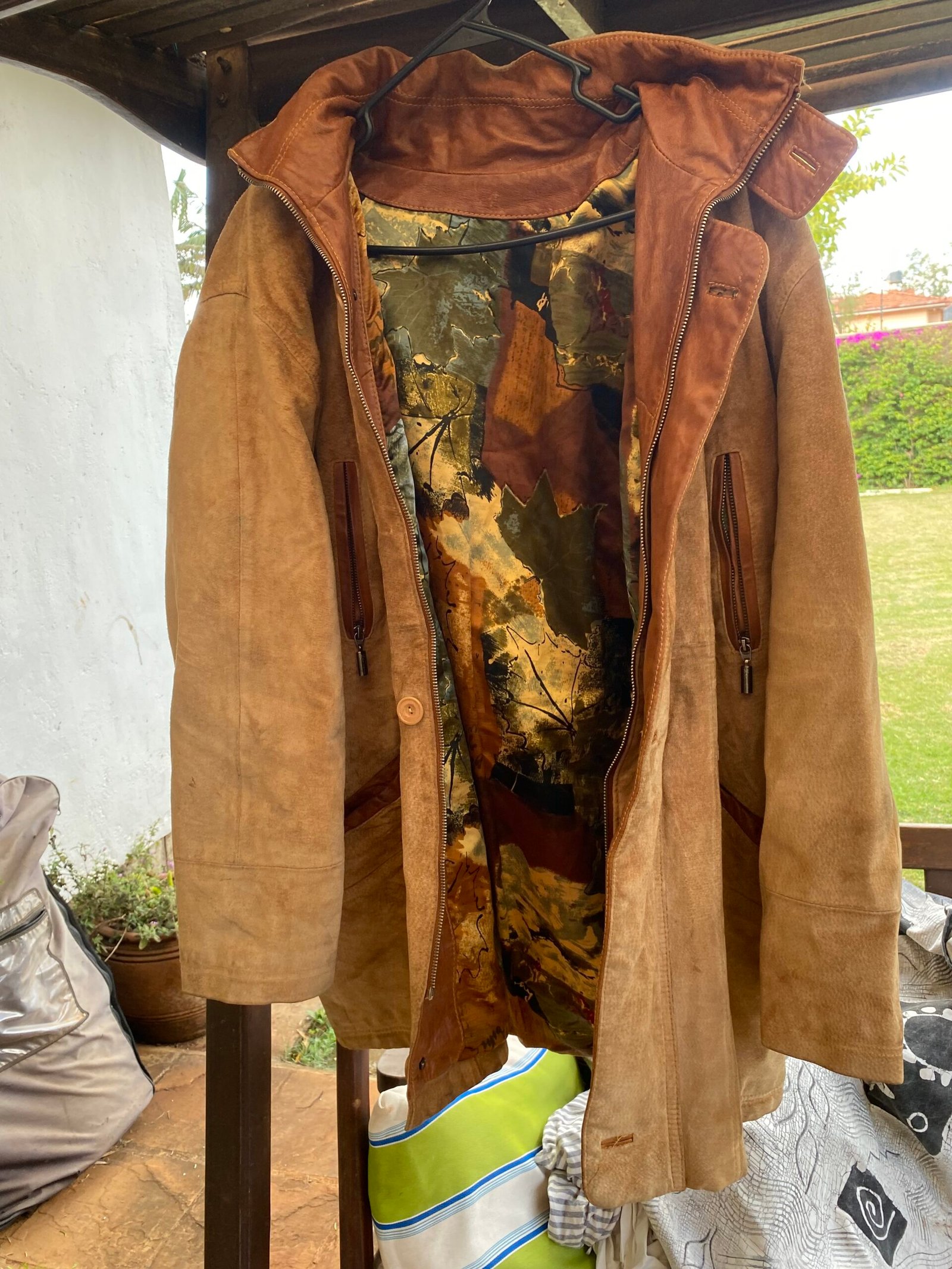 Faux Suede Unique Jacket