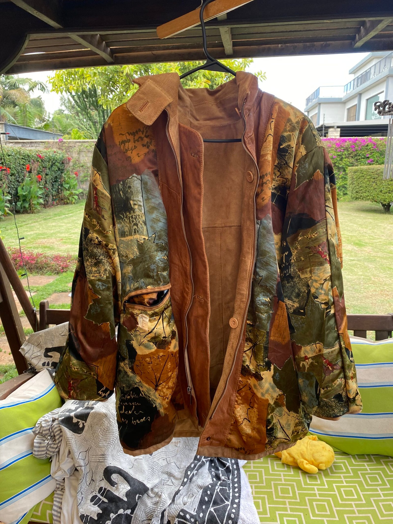 Faux Suede Unique Jacket - Image 4