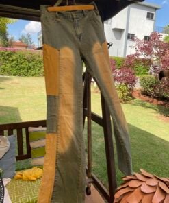 Flared Patchwork Jeans