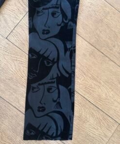 Alternative view of 80s velvet pop art pants