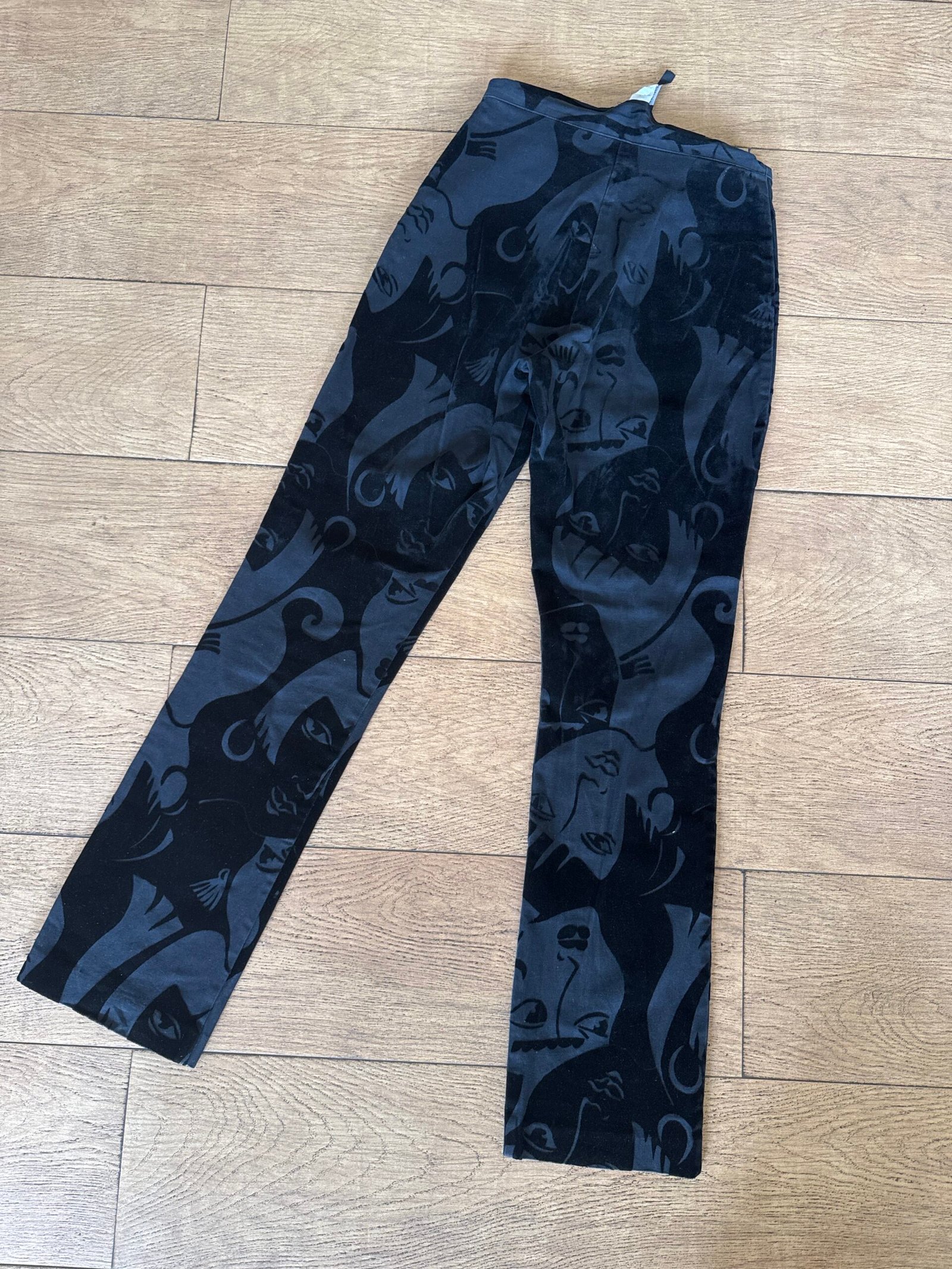 80s velvet pop art pants - Image 4