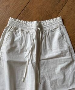 Alternative view of White cotton wide leg trousers