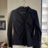 Office siren black blouse