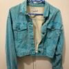 Vintage turquoise denim jacket