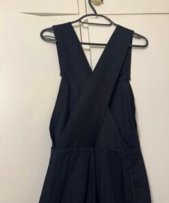 Alternative view of Black dungarees funky back